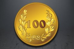 Emblém Číslo "100" GL223